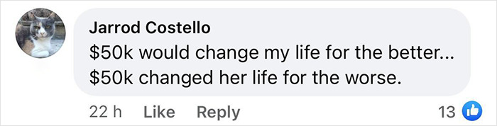 Comment criticizes woman's body modifications and inked look. Comment criticizes woman's body modifications and inked look.