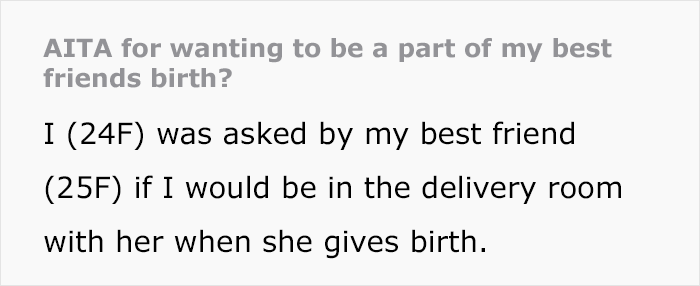 "Might Make Me Attracted To Her": Husband Doesn't Want Wife's BFF In The Delivery Room "Might Make Me Attracted To Her": Husband Doesn't Want Wife's BFF In The Delivery Room