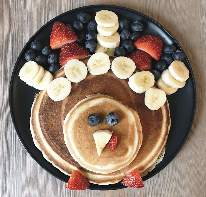 My Wife Made Pancakes That Look Like A Turkeys This Morning. Happy Thanksgiving, Everyone