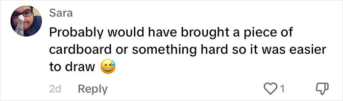 Social media comment discussing challenges of drawing the Deathly Hallows symbol. Social media comment discussing challenges of drawing the Deathly Hallows symbol.