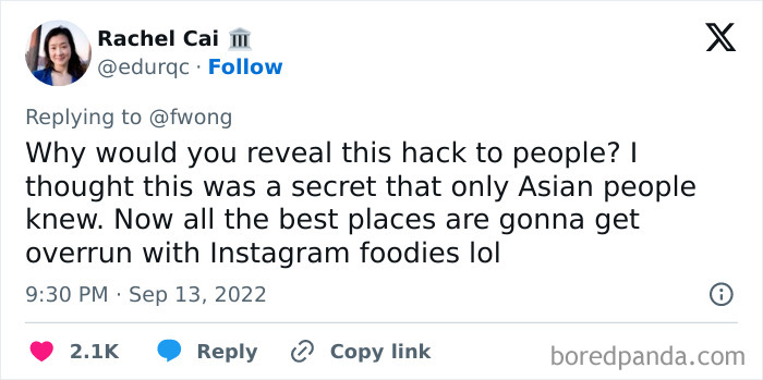 "The Chinese Restaurant 3.5 Rule": Guy Shares His Interesting Take On Ratings "The Chinese Restaurant 3.5 Rule": Guy Shares His Interesting Take On Ratings