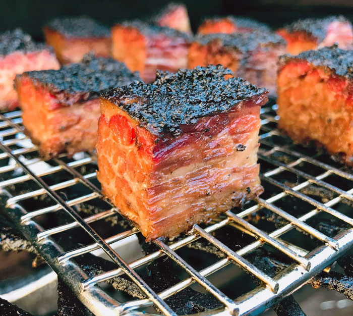 Homemade Hickory-Smoked Wagyu Brisket Burnt Ends