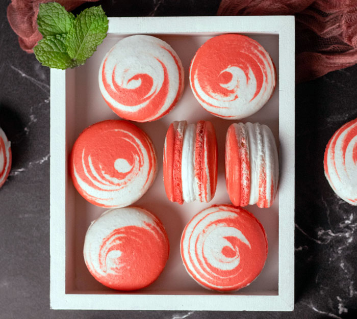 Homemade Peppermint Macarons