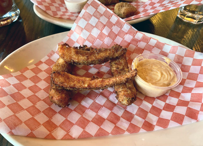 Ordered Fried Pickles As An Appetizer. I Got 1 Pickle Cut Into 4, Cost Me $10