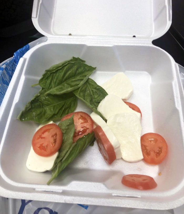 Caprese Salad I Purchased From A Pizza Place. I Should Have Checked The Reviews First