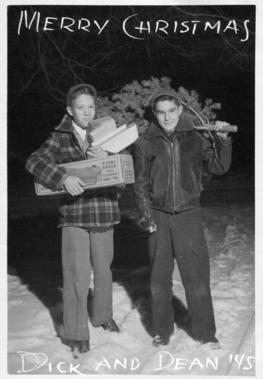 Dick And Dean Bringing Home The 1945 Holiday Necessities