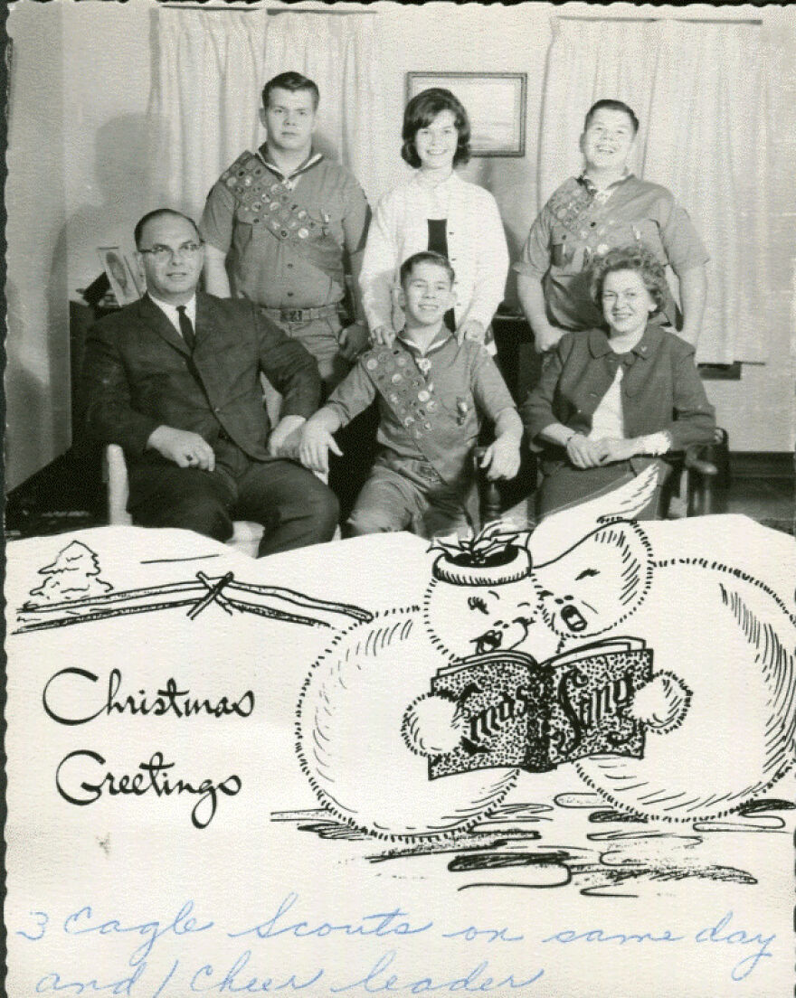 3 Eagle Scouts And 1 Cheerleader! 1958