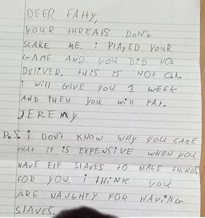 People Online Are Cracking Up Over This Kid's Honest-To-The-Core Letters To Santa People Online Are Cracking Up Over This Kid's Honest-To-The-Core Letters To Santa