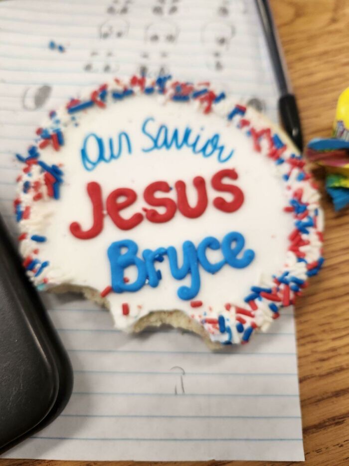 My Kid's Public School Gave Out Confusing Patriotic-Ish Religious-Ish Cookies As Prizes For Halloween Games