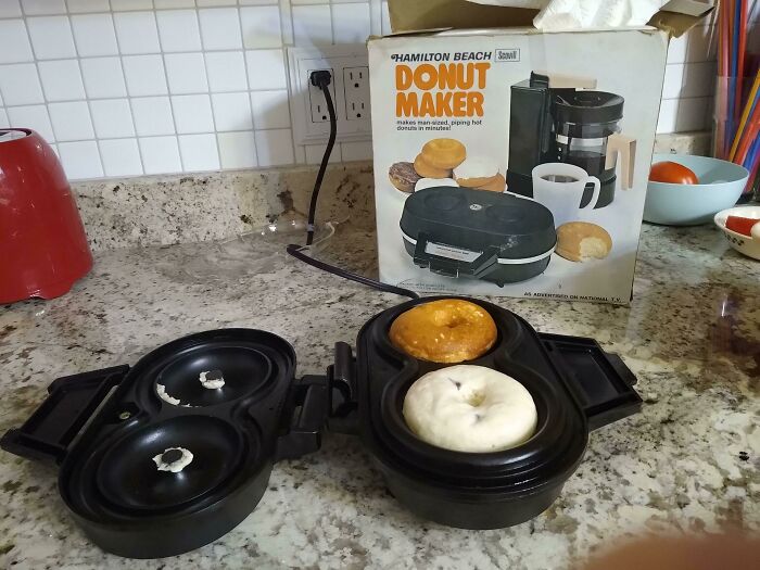 Our Donut Maker! It's At Least 30 Years Old And Works Great!