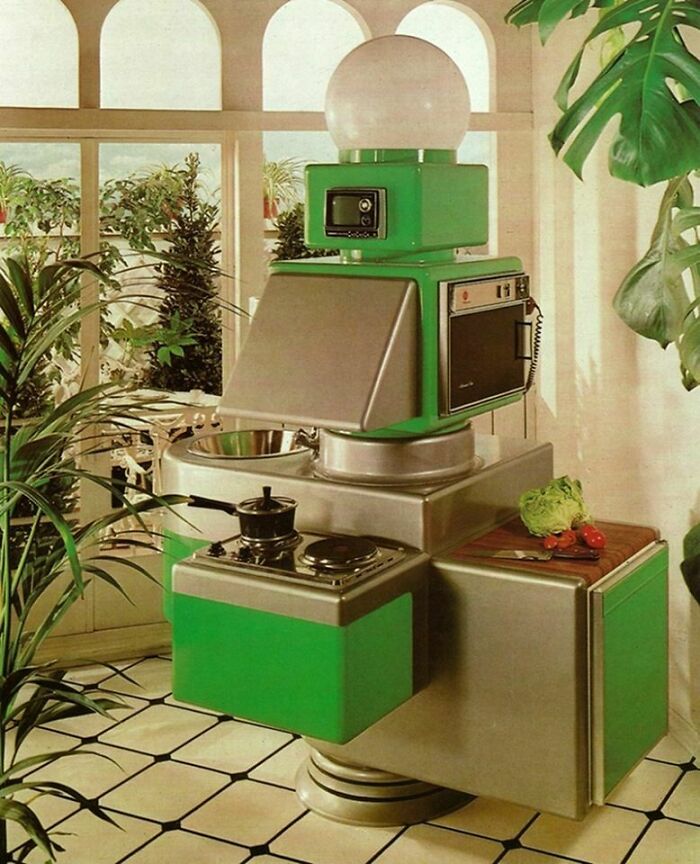 Cool Concept - This "Convenient" Kitchen From '74