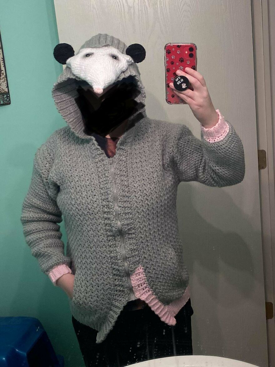 I Made My Friend A Opossum Costume