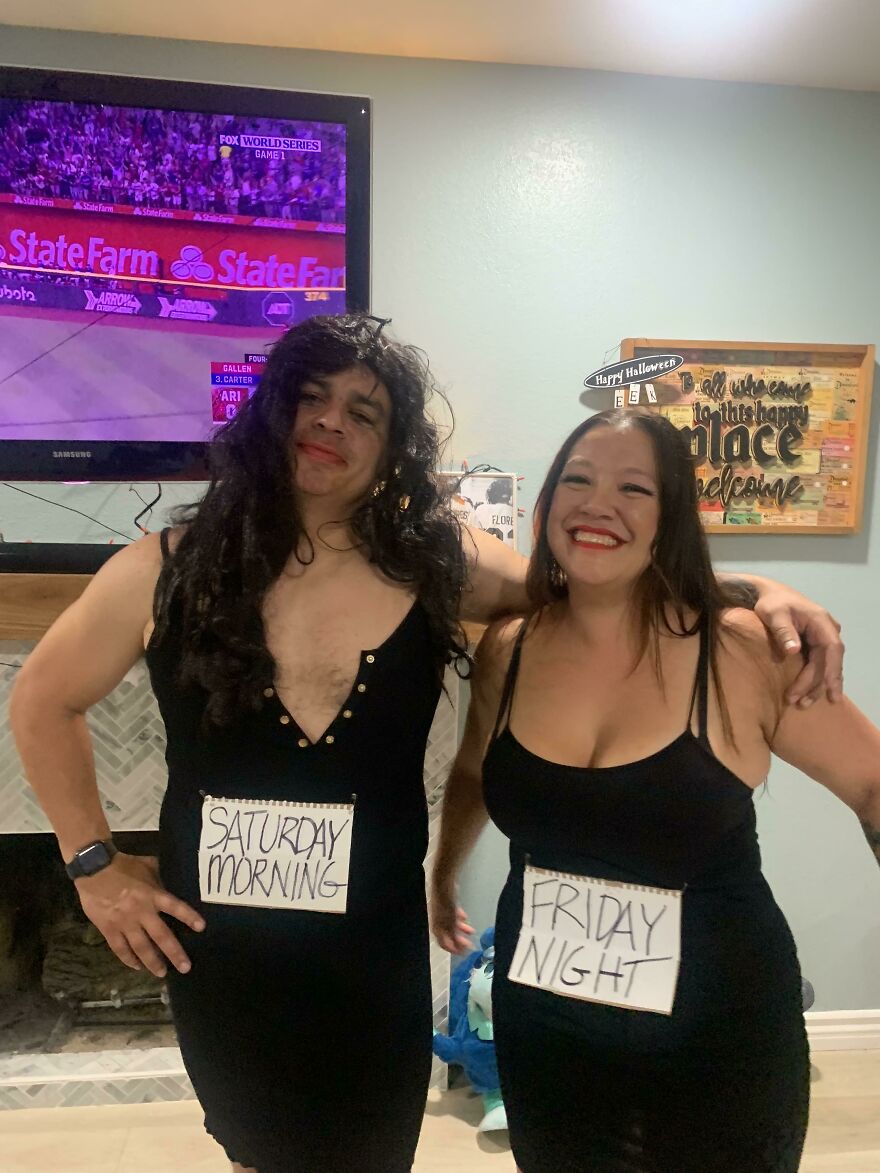 Last Minute Costumes. Lol. They Were A Hit!