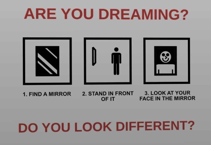 Weird "Are You Dreaming" Sign Found In A Psychologist's Waiting Room