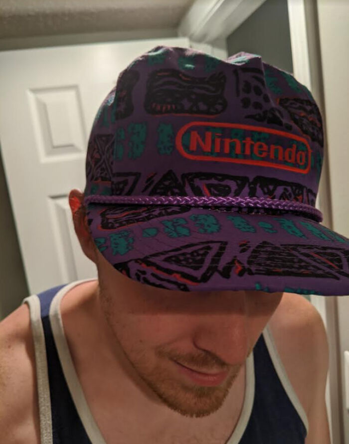 Ops Grandma Worked At Kmart In The 90s And Received This Promotional Nintendo Hat