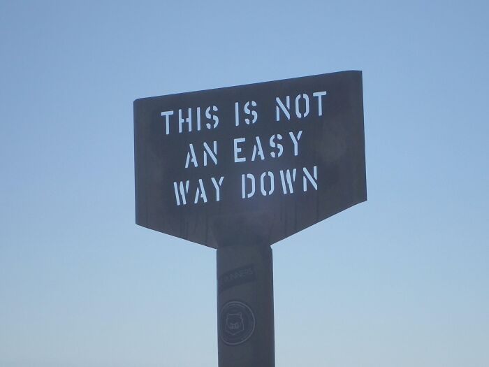 This Sign Near The Top Of The Table Mountain, Cape Town, South Africa