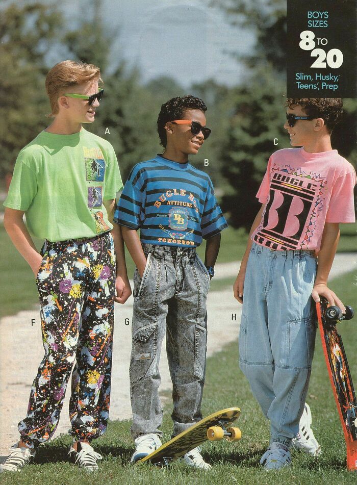 From The 1991 Sears Fall Catalog: Some Early 90s Youth Styles