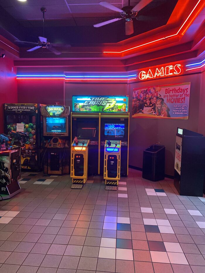 Corner Arcade In The Local Theater That Hasn’t Changed Since It Was Built In ‘97