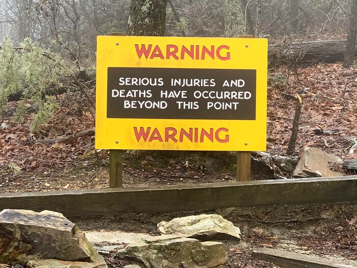 This Is A Pretty Ominous One At Hanging Rock State Park In North Carolina