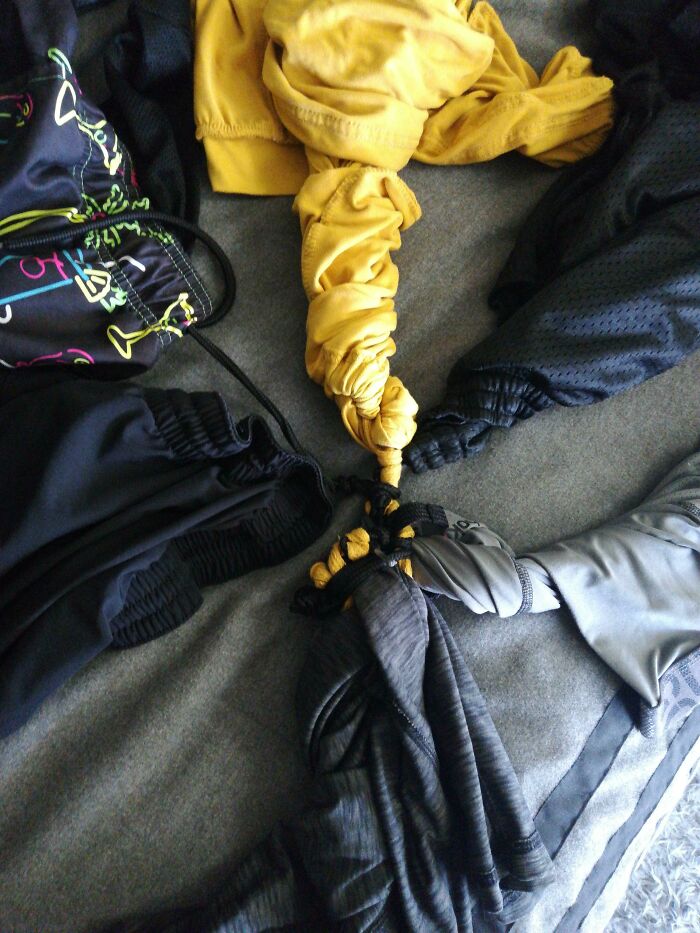 6 Pieces Of Clothing Knotting In The Dryer