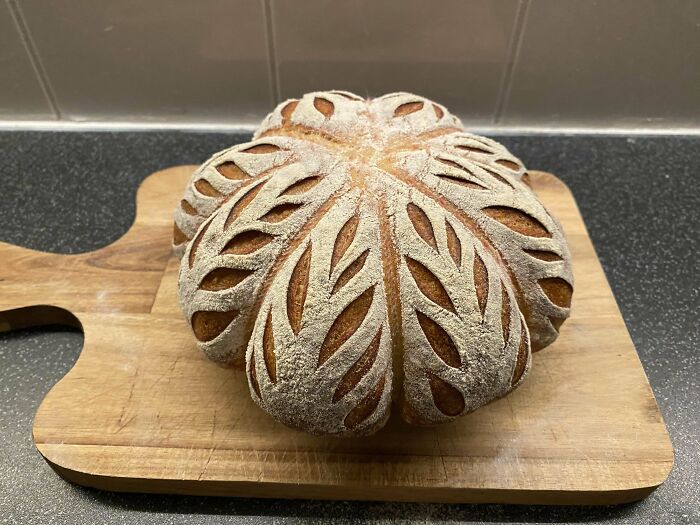 Due To Depression At The Time I Never Posted One Of My Most Beautiful Loaves I've Ever Baked: Pumpkin