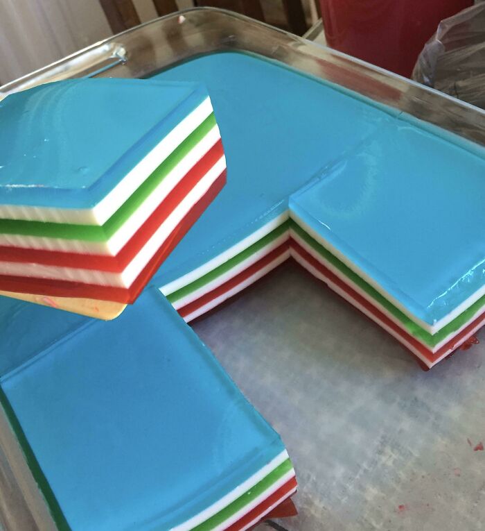 My Favorite Summertime Treat. My Husband’s Grandmother’s Recipe. 7-Layer Jello