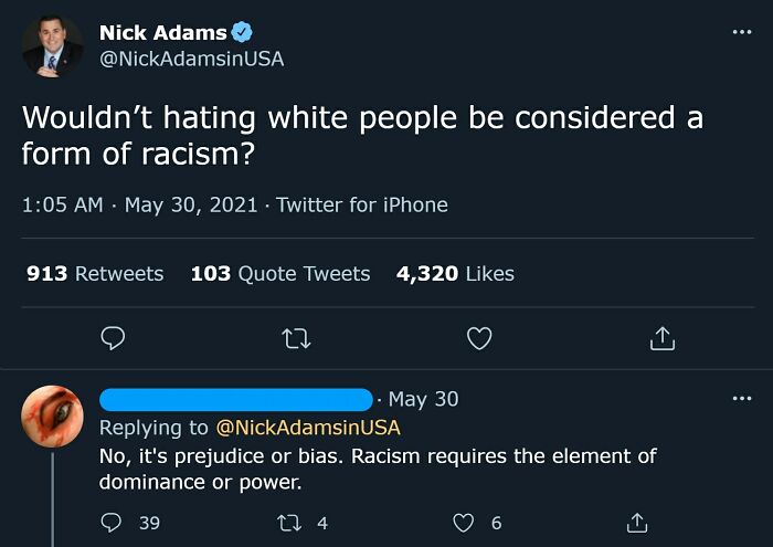 Obligatory "You Can't Be Racist Towards White People"