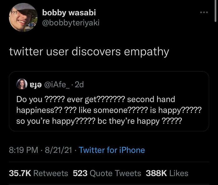 Twitter User Discovers Empathy