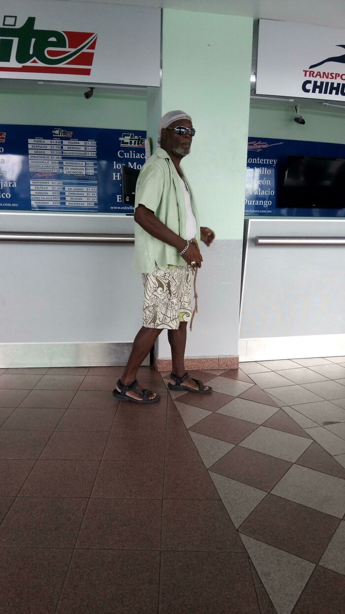 Not Samuel L. Jackson At A Bus Station