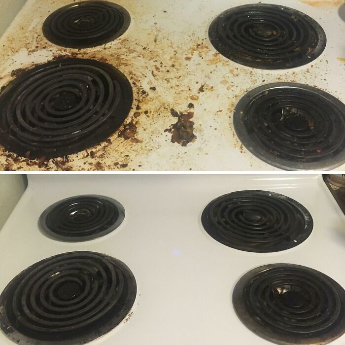 Cleaned My Stove After A Year Of Neglect. (Depression Sucks Man) I’m Proud Of This!
