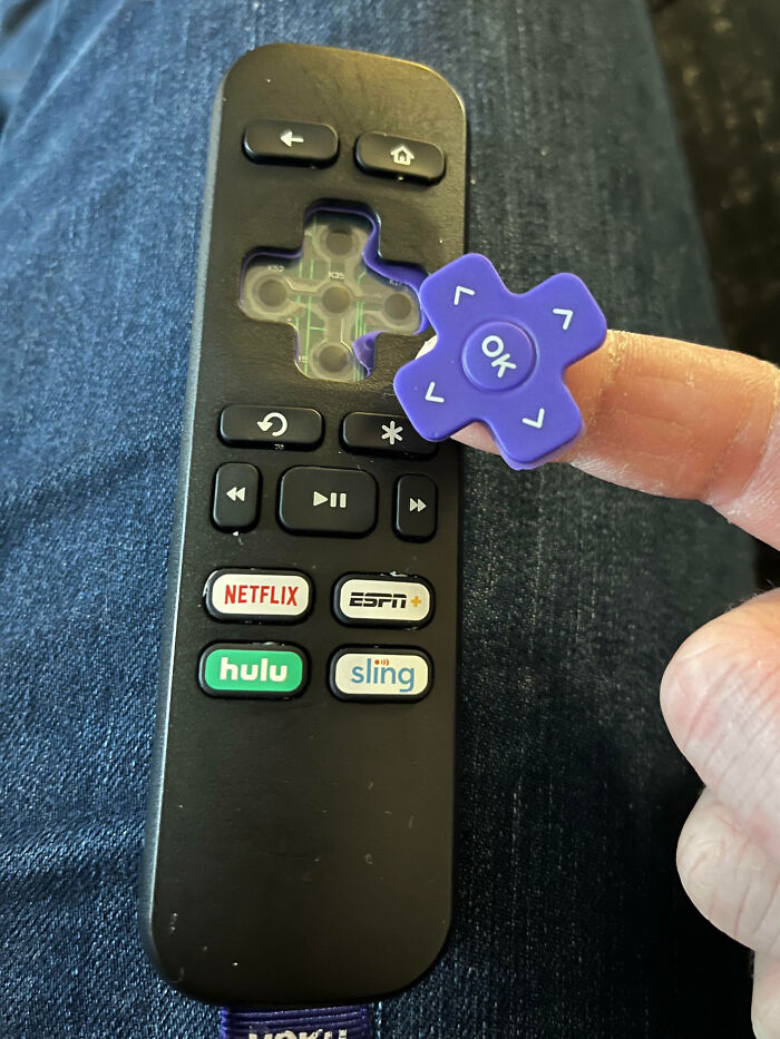 My Son Bit The Directional Button Off The Remote