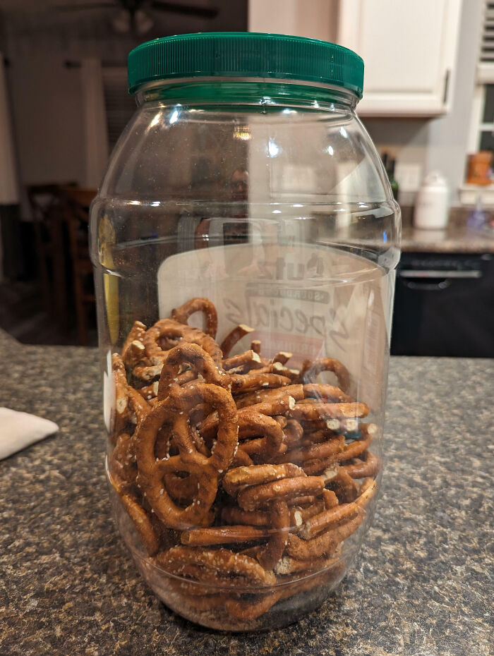 My Kids Bought These Pretzels For Me For My Birthday Yesterday. I Haven't Had A Single One Yet