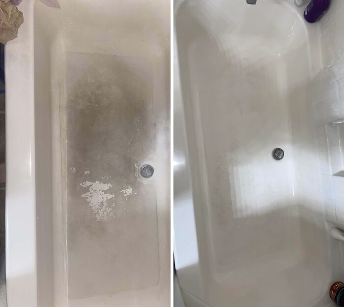 First Deep Scrub On My Parents Tub In A While