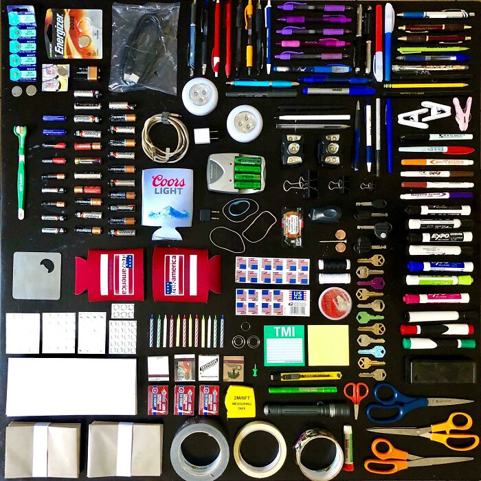 Finally Got Around To Knolling Our Junk Drawer