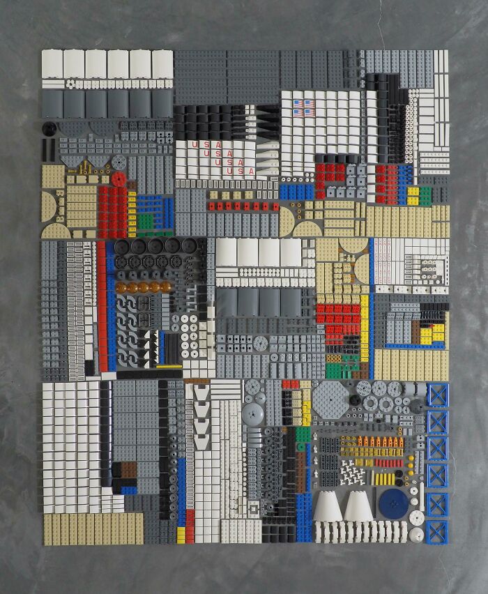 1969 Piece LEGO® Nasa Apollo Saturn V #21309 Knolling. I Had Read That Knolling Is "Doubling The Fun". After This Experience, I'll Have To Respectfully Disagree... Can't Wait For The Next One!