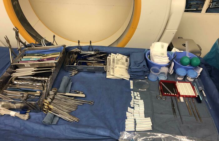 Thought I’d Share My Typical Setup For Spinal Cord Surgery