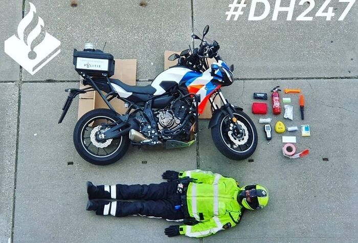 Contents Of A Dutch Police Motorcycle