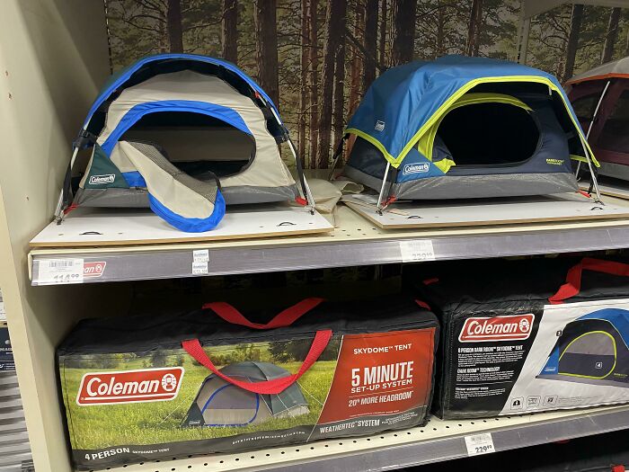 Small Tents In A Store To See What They Would Look Like