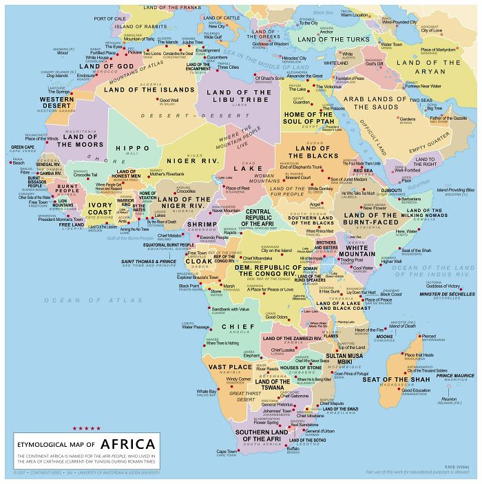 The Literal Meaning Of Every Country's Name In Africa