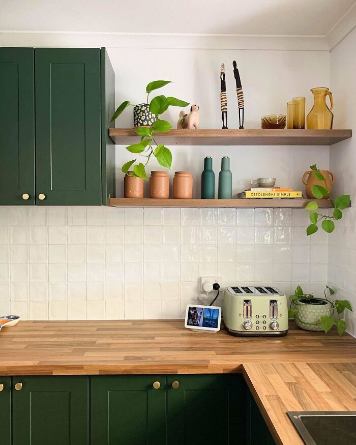 Lots Of Green In Our Kitchen Transformation