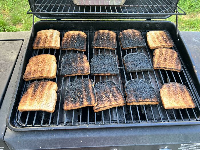 To Find The Hot Spots On Your Grill, Take A Loaf Of Sliced Bread And Cover The Grill, And Turn It On High For A Minute Or So