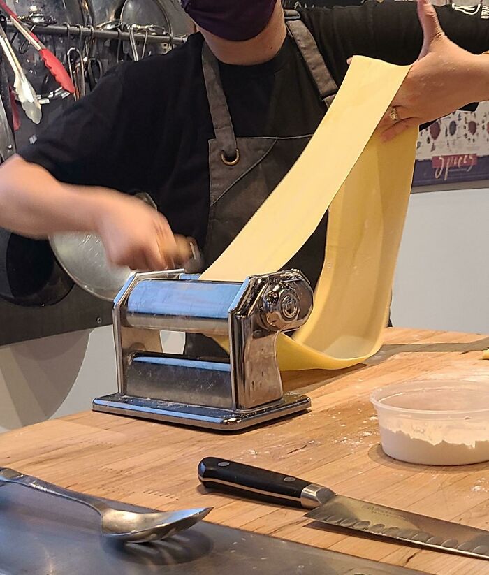 Make A Loop For Your Pasta Dough, If You Can't Manage The Length