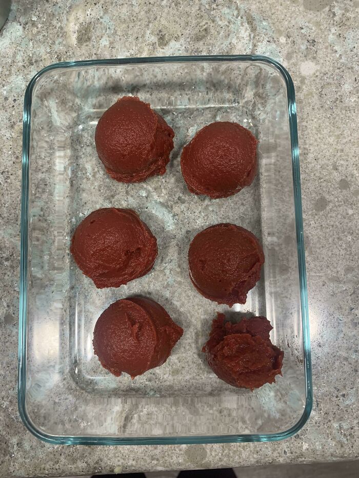 Use A Cookie Scoop To Portion And Freeze Tomato Paste