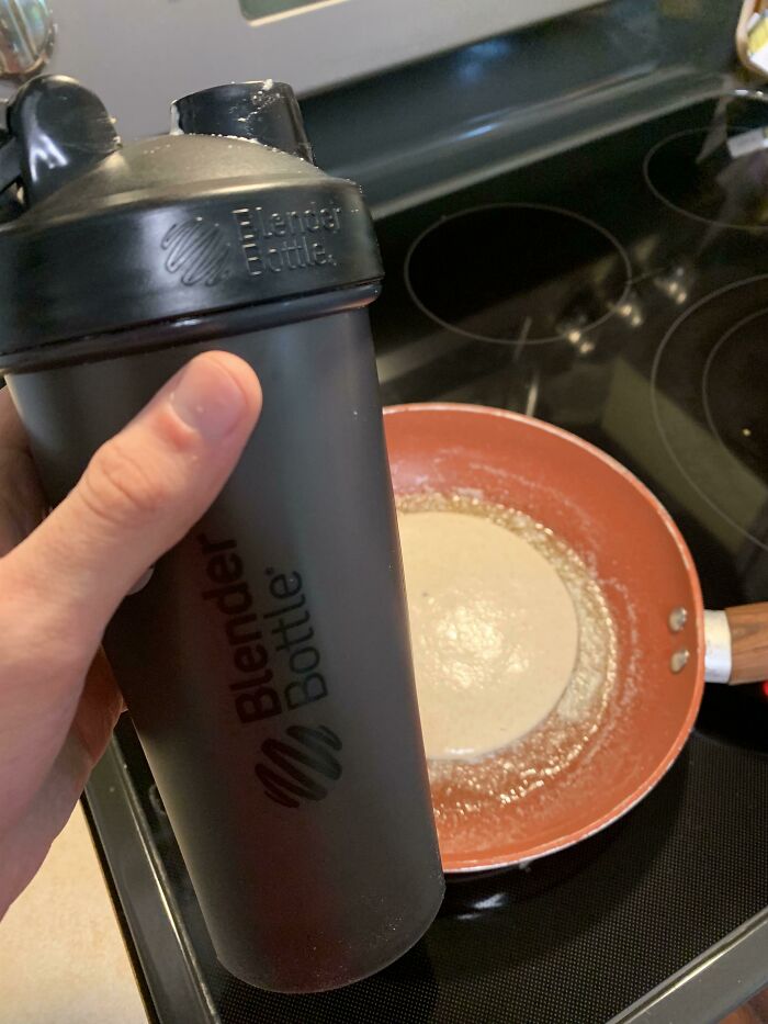Anyone Else Uses A Protein Shaker For Mixing Pancake Batter?