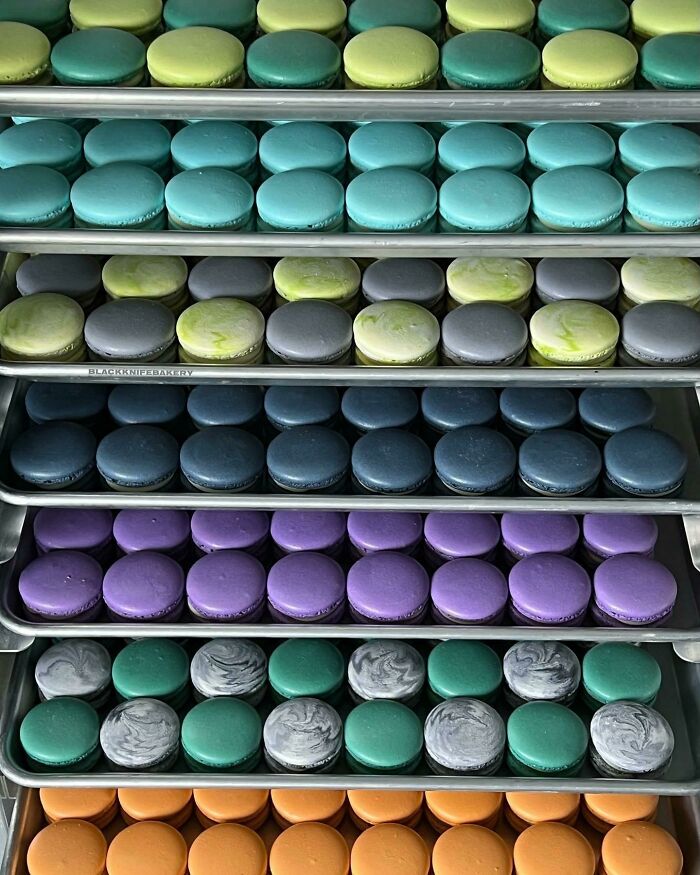 These Neatly Organized Macarons