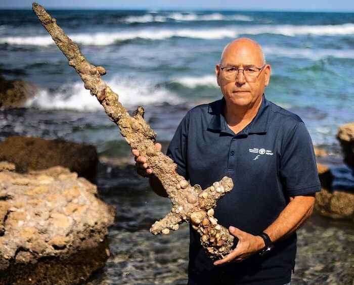 A Crusader Sword, Believed To Be Around 900 Years Old, Was Discovered Off The Northern Coast Of Israel In October 2021