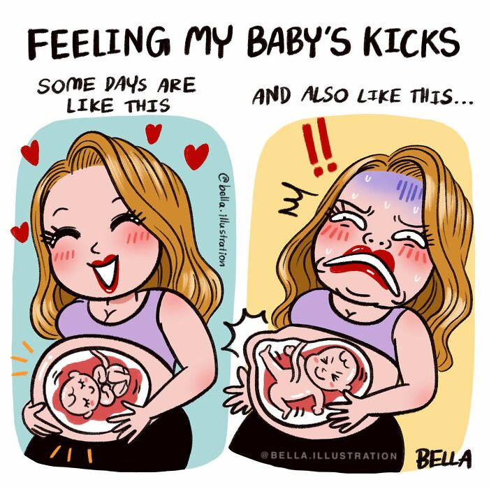 A Comic About Feeling Baby's Kicks