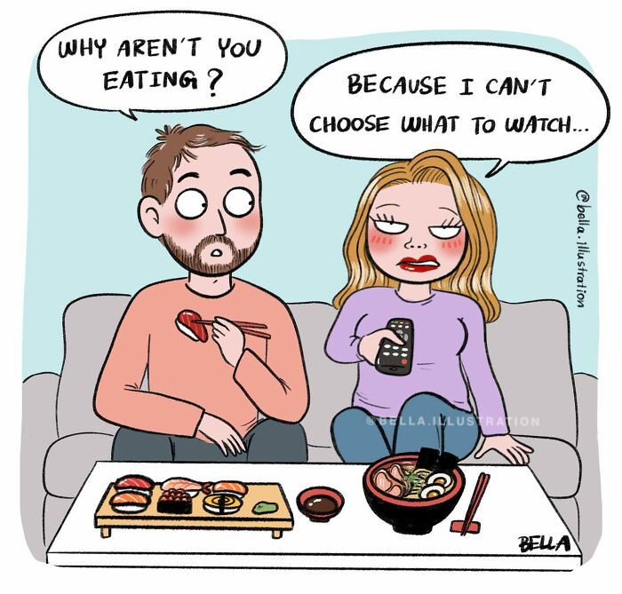 A Comic About Eating And Watching TV
