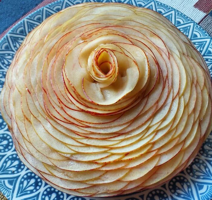 First Attempt At Making Cedric Grolet's Apple Tart. It's Not Perfect, But I'm Really Proud