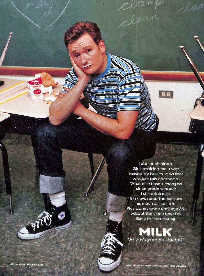 1998 Milk Ad With Conan O'brien